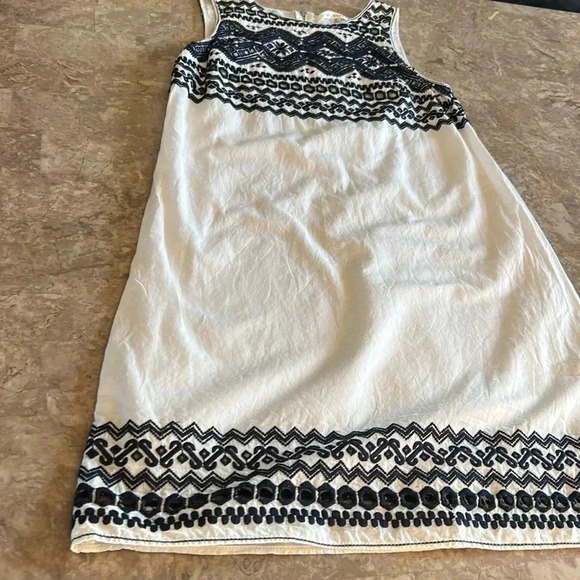 MAX STUDIO dress,women med , 100 cotton,lined,embroidered,Eyelets,prairie, - Picture 12 of 16